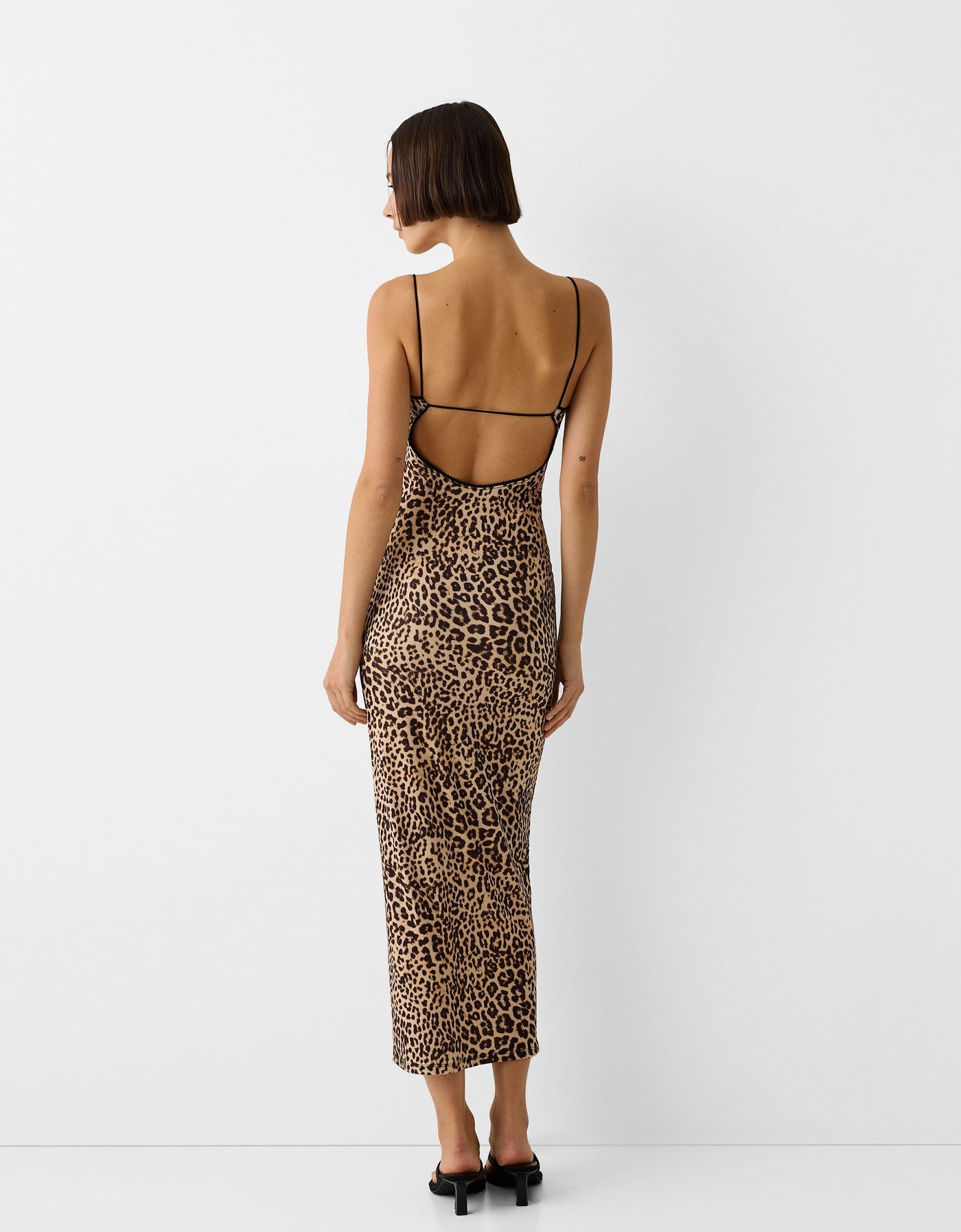 Arista Leopard Print Midi Dress